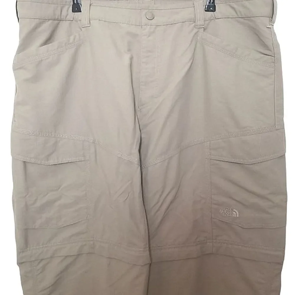 The North Face Khaki Convertible Outdoor Hiking Pants Size XXL